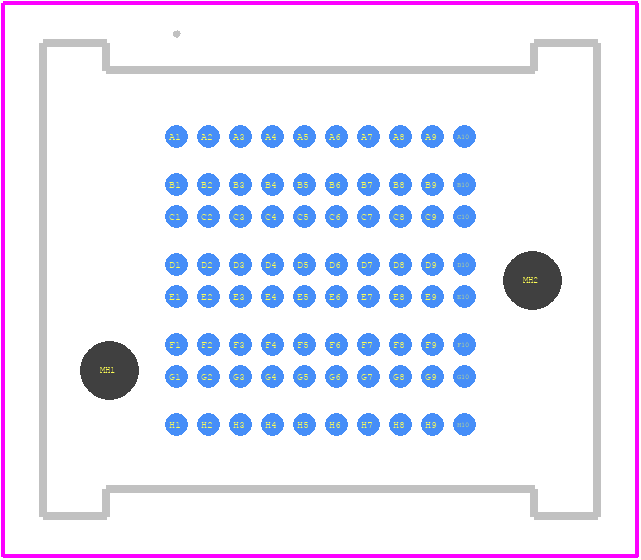 SEAF8-10-05.0-S-08-3 - SAMTEC PCB footprint - Other - Other - SEAF8-10-05.0-S-08-3-2