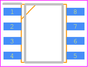 SSC2016S - SANKEN ELECTRIC CO. PCB footprint - Small Outline Packages - Small Outline Packages - SOIC8