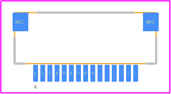 FI-W15P-HFE - JAE PCB footprint - Other - Other - FI-W15P-HFE-2