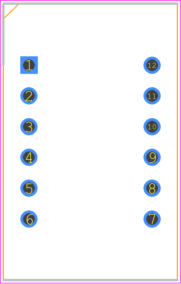 EADCT036GA2 - Everlight PCB footprint - Dual-In-Line Sockets - Dual-In-Line Sockets - DIP12