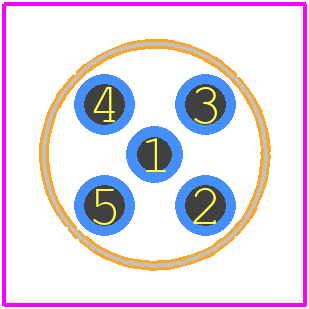 SF1287-6001 - Amphenol PCB footprint - Other - Other - SF1287-6001-1