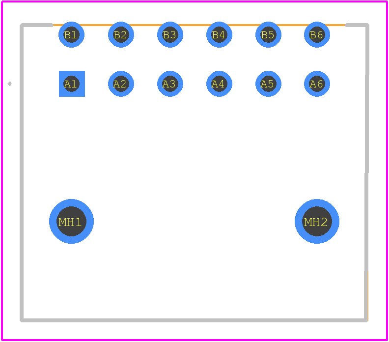 1-1827876-6 - TE Connectivity PCB footprint - Other - Other - 1-1827876-6-3