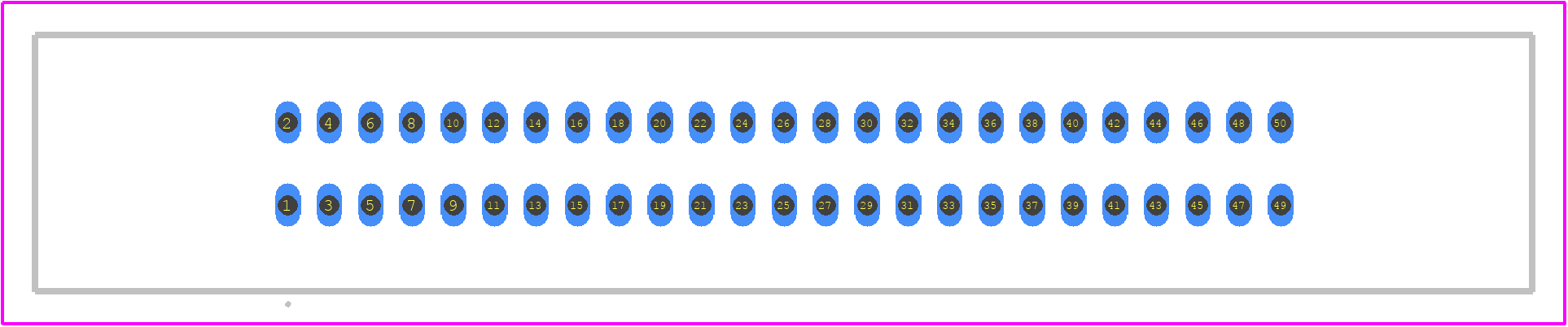 81050-660C01-RB - 3M PCB footprint - Other - Other - 81050-660C01-RB-3