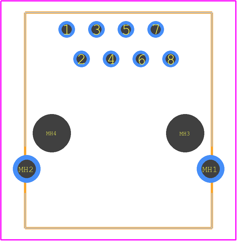 555153-1 - TE Connectivity PCB footprint - Other - Other - 555153-1-2