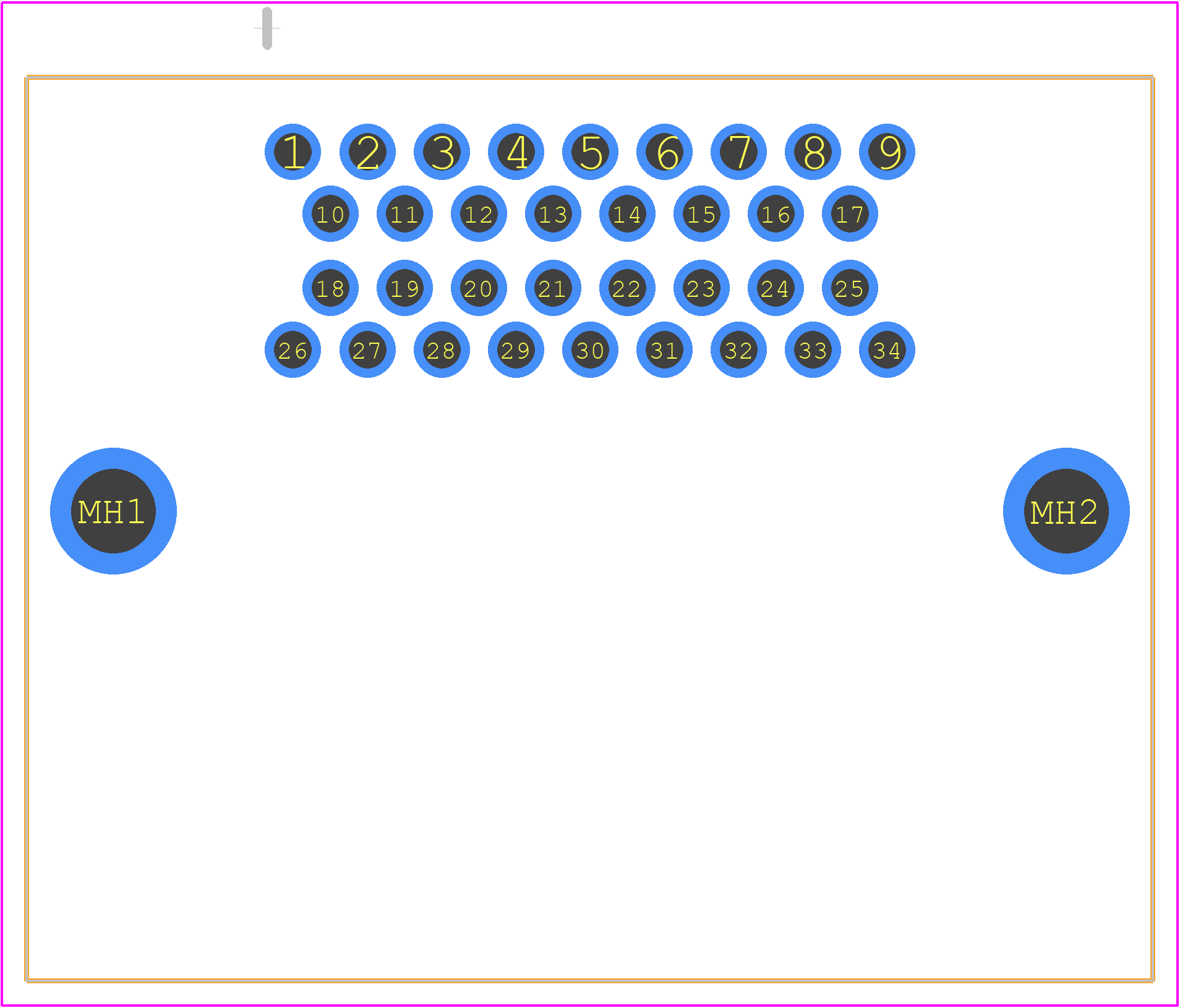 6437288-2 - TE Connectivity PCB footprint - Other - Other - 6437288-2-1