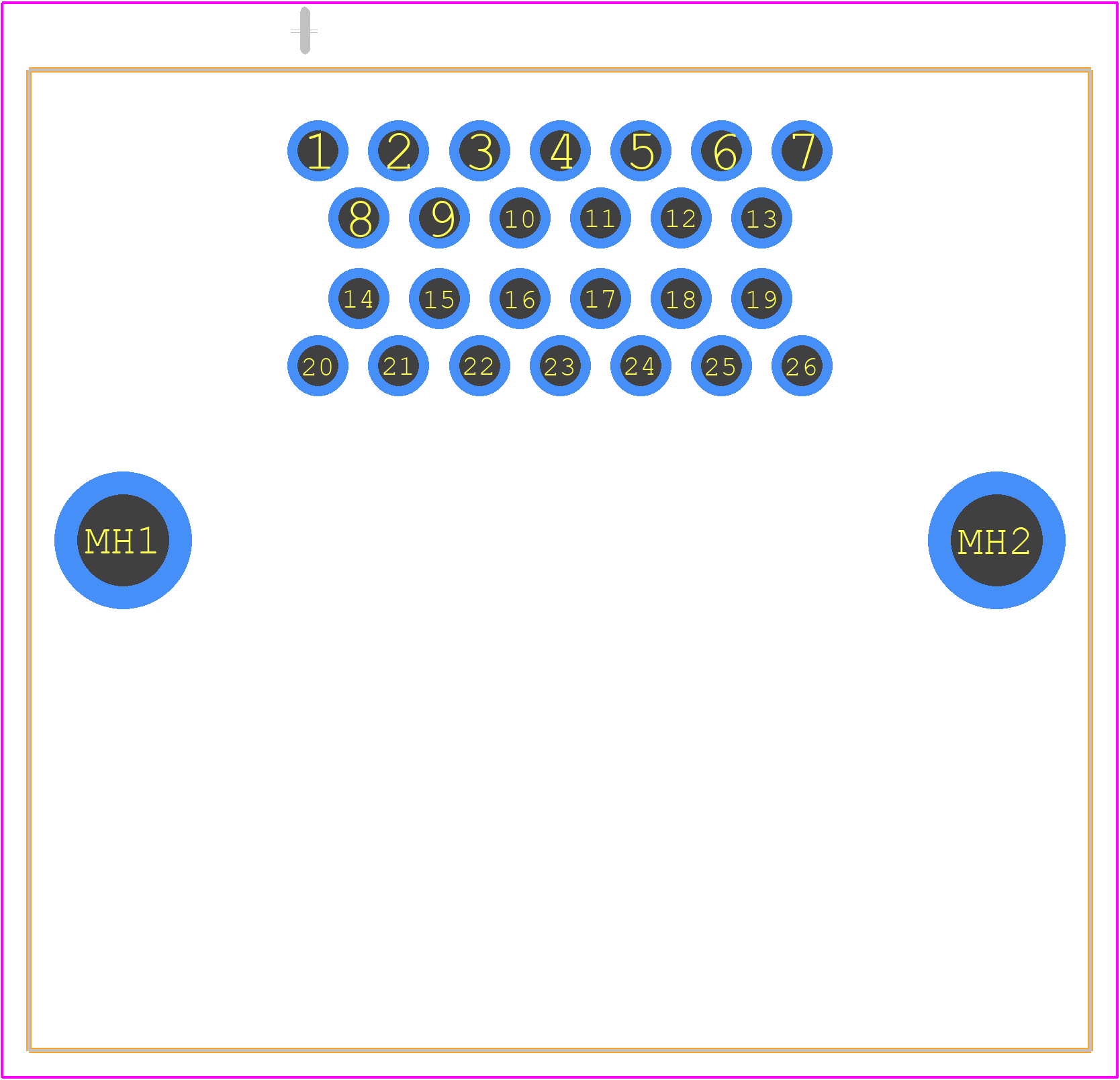 6437288-4 - TE Connectivity PCB footprint - Other - Other - 6437288-4-1