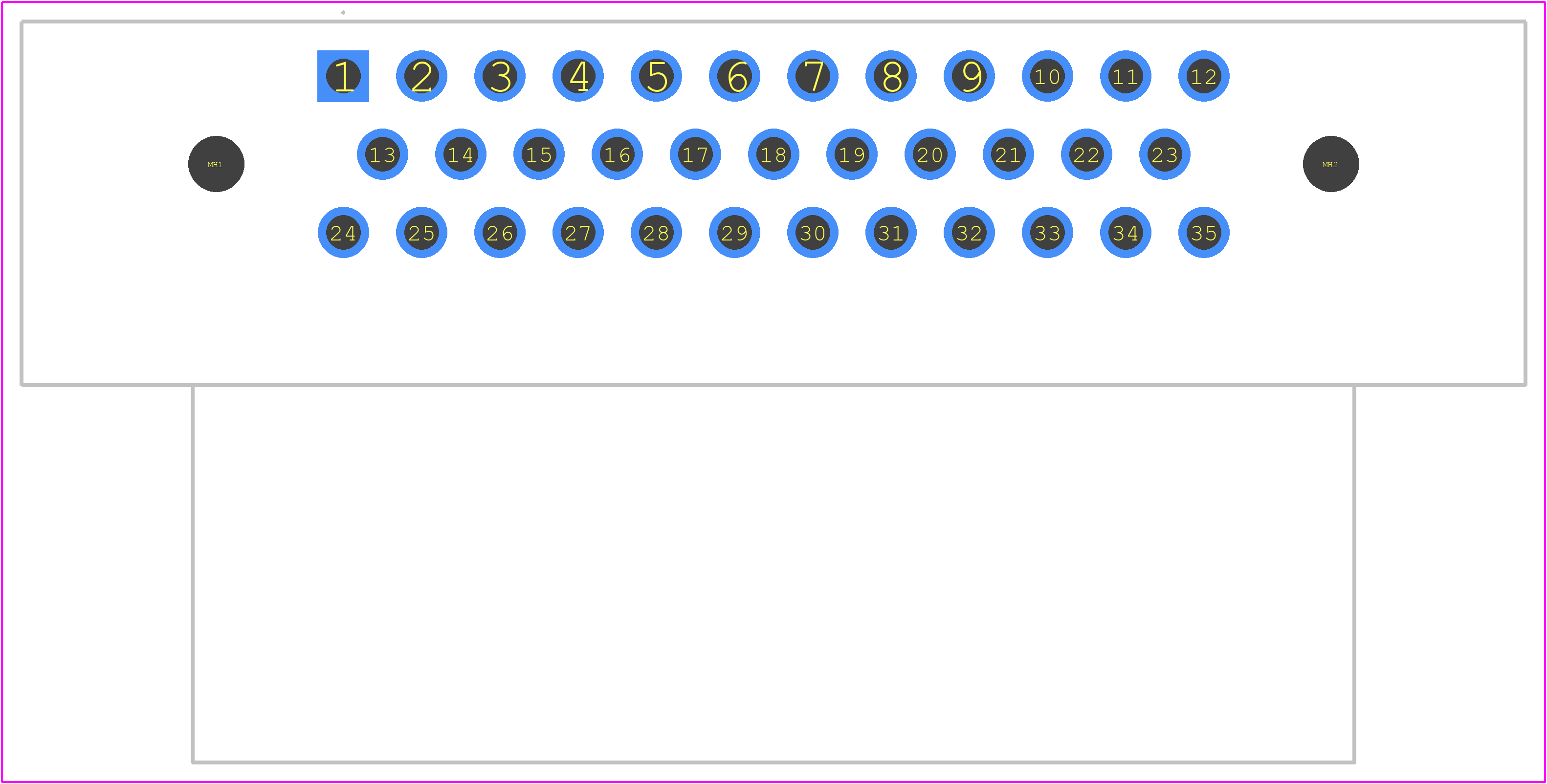 776163-2 - TE Connectivity PCB footprint - Other - Other - 776163-2-1