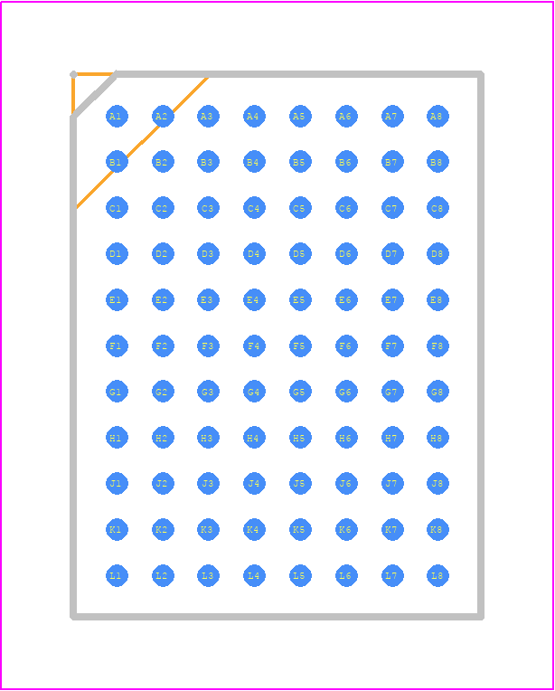 LTM4662IY#PBF - Analog Devices PCB footprint - BGA - BGA - BGA Package 88-Lead (15mm × 11.25mm × 3.42mm)