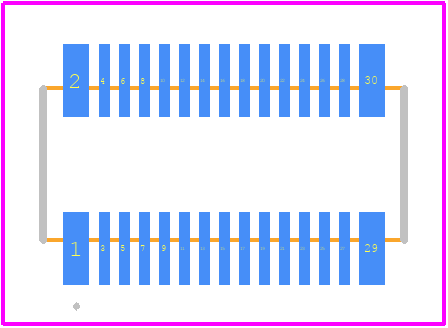 WR-30S-VFH30-N1-R1000 - JAE PCB footprint - Other - Other - WR-30S-VFH30-N1-R1000-2