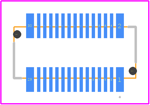 WR-30PB-VF50-N1-R1300 - JAE PCB footprint - Other - Other - WR-30PB-VF50-N1-R1300-1