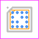 MAX4737EBE+ - Analog Devices PCB footprint - BGA - BGA - MAX4737EBE+