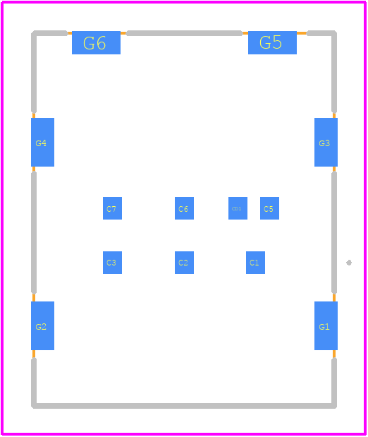 NSIM-10-B - Same Sky PCB footprint - Other - Other - NSIM-10-B-4