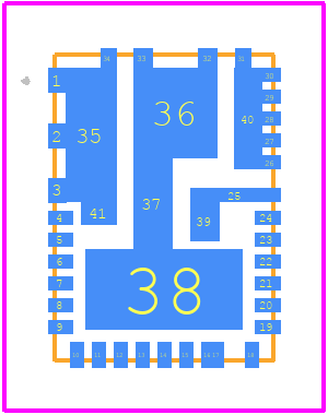 NCP3296MNTXG - onsemi PCB footprint - Other - Other - WQFN34 5x7, 0.5P CASE 510CL ISSUE B
