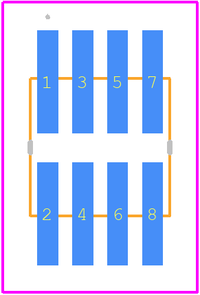 HTMS-104-02-S-D-SM - SAMTEC PCB footprint - Other - Other - HTMS-104-02-S-D-SM-5