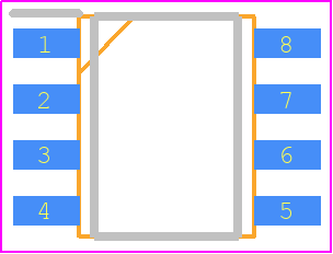 2DIB1410FXUMA1 - Infineon PCB footprint - Small Outline Packages - Small Outline Packages - PG-DSO-8_2024