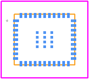 DA14592-010006F2 - Renesas Electronics PCB footprint - Other - Other - FCQFN52_2024