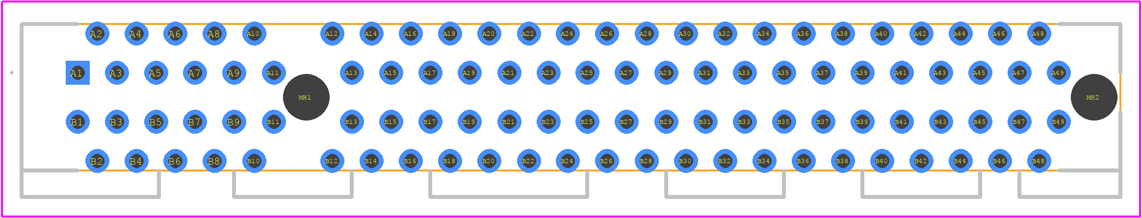 10018783-10212TLF - Amphenol PCB footprint - Other - Other - 10018783-10212TLF-1