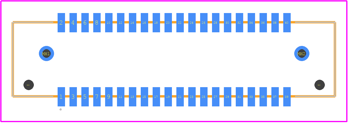 T1M-20-GF-DV-K - SAMTEC PCB footprint - Other - Other - T1M-20-GF-DV-K-2