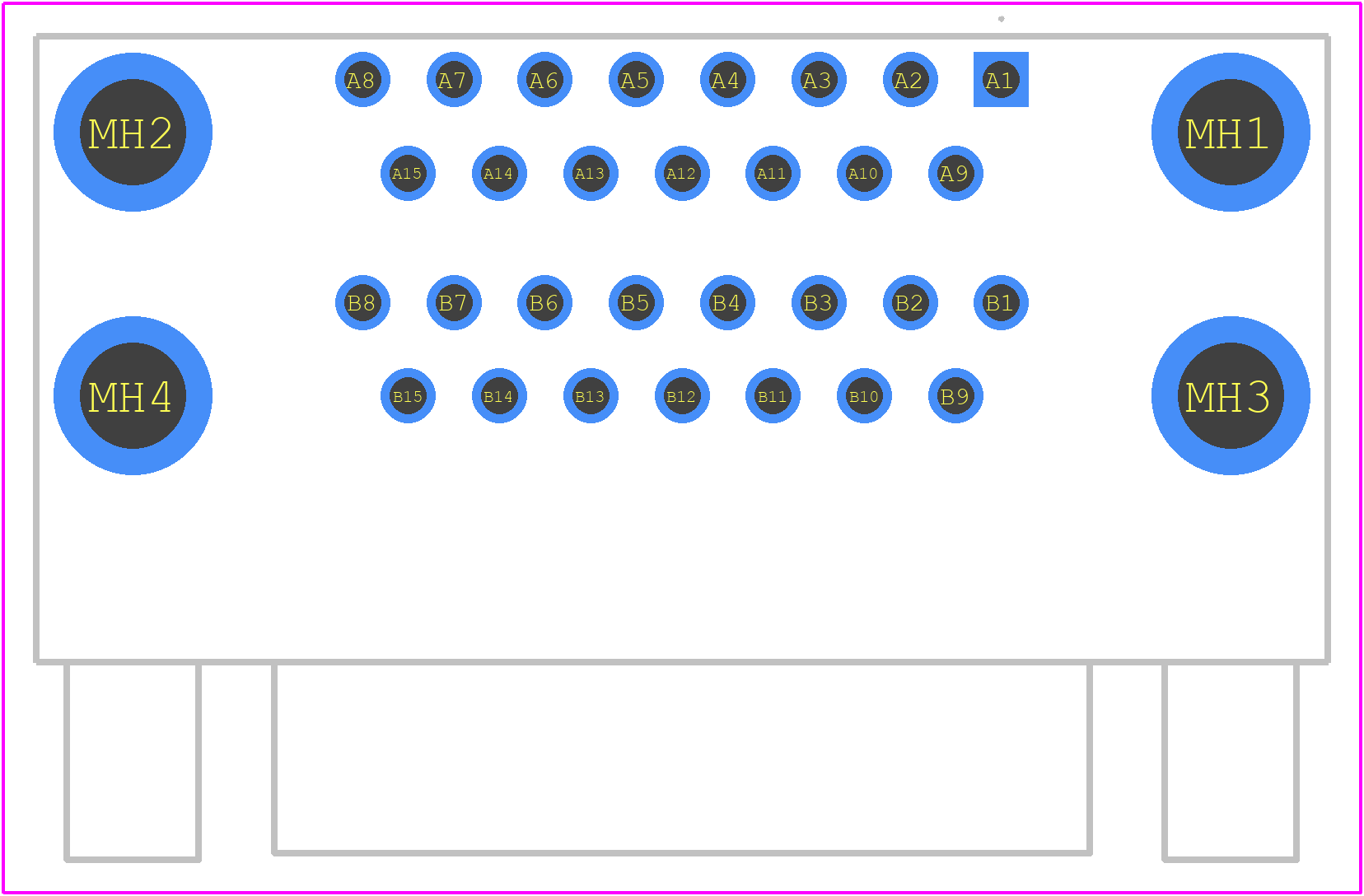 2454917-6 - TE Connectivity PCB footprint - Other - Other - 2454917-6