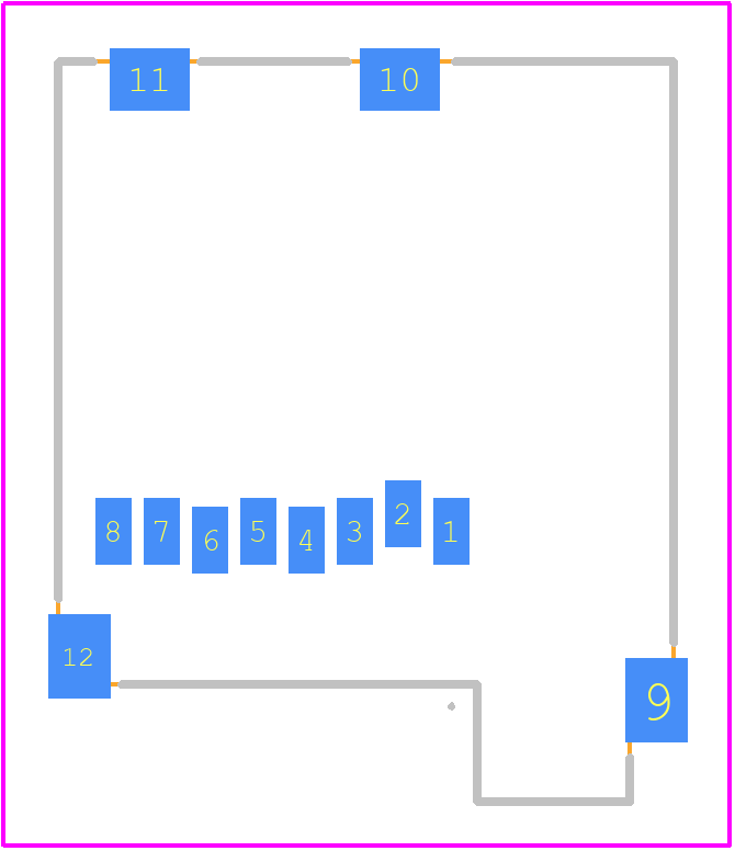 GTFP08431BEU - Amphenol PCB footprint - Other - Other - GTFP08431BEU-1