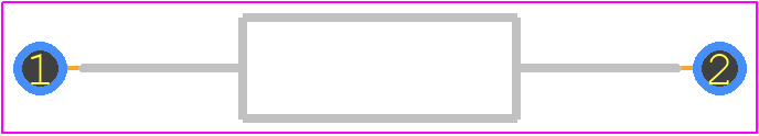 LR1F27K - TE Connectivity PCB footprint - Resistors, Axial Diameter Horizontal Mounting - Resistors, Axial Diameter Horizontal Mounting - 6.2 x 2.3_2022