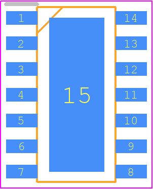 ZXMS82090S14PQ - Diodes Incorporated PCB footprint - Small Outline Packages - Small Outline Packages - SO-14EPds