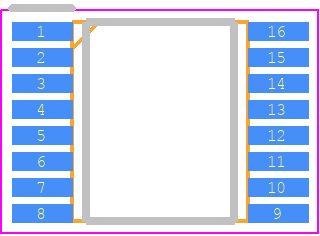 RS2260XTSS16 - RUNIC PCB footprint - Small Outline Packages - Small Outline Packages - RS2260XTSS16