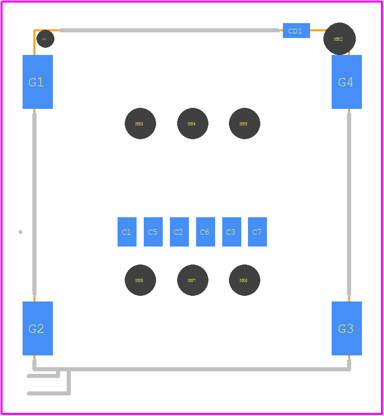NSIM-4-B - Same Sky PCB footprint - Other - Other - NSIM-4-B-1