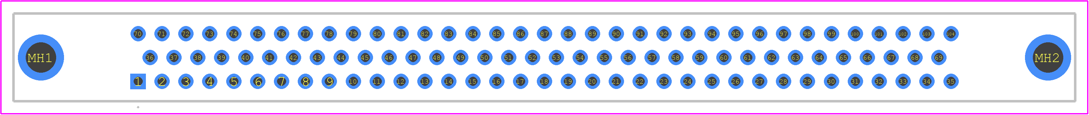 RM312-104-121-5500 - Molex PCB footprint - Other - Other - RM312-104-121-5500-3