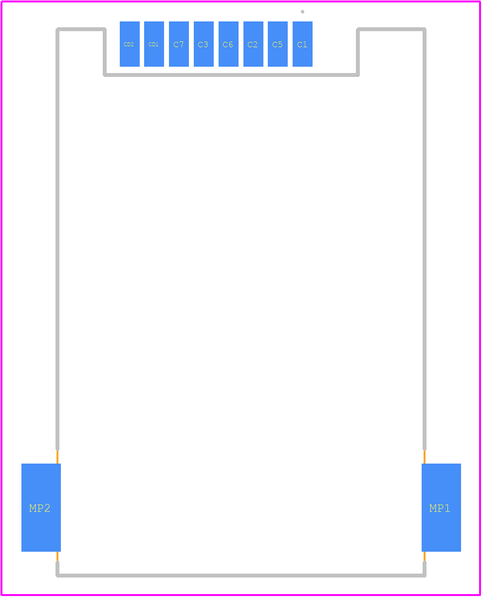 SIM-3-A - Same Sky PCB footprint - Other - Other - SIM-3-A-3