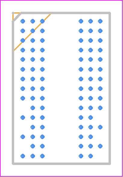 KTDM1G2D680BGCEAT - SMARTsemi PCB footprint - BGA - BGA - DDR2 SDRAM (8x12.5x1.2 mm)