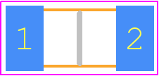 1808J2500102GCT - Knowles PCB footprint - Capacitor Chip Non-polarised - Capacitor Chip Non-polarised - 1808