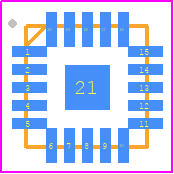 SY26512ARAC - Silergy PCB footprint - Quad Flat No-Lead - Quad Flat No-Lead - QFN3x3-20 Package