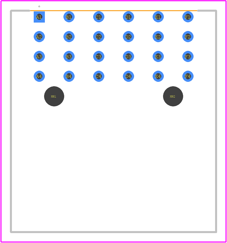 254963-E - TE Connectivity PCB footprint - Other - Other - 254963-E-2