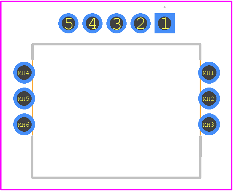 GT8E-5P-DS(55) - Hirose PCB footprint - Other - Other - GT8E-5P-DS(55)-1