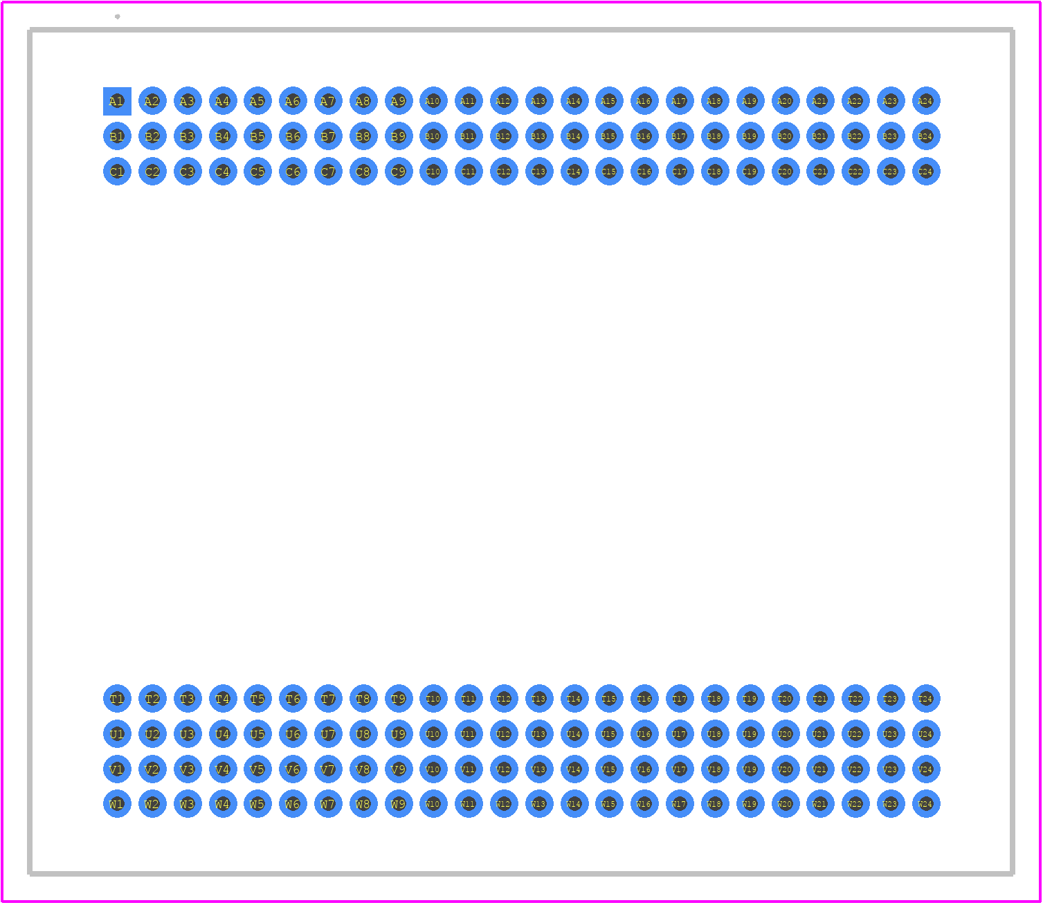 NOIL2SC1300A-GDC - onsemi PCB footprint - Other - Other - CPGA168, 35.50x30.50 CASE 107DH ISSUE O