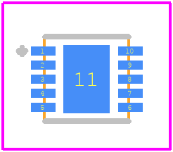 ALT80802KEJJTR - Allegro Microsystems PCB footprint - Other - Other - EJ,10-Pin DFN with Exposed Thermal Pad and Wettable Flank