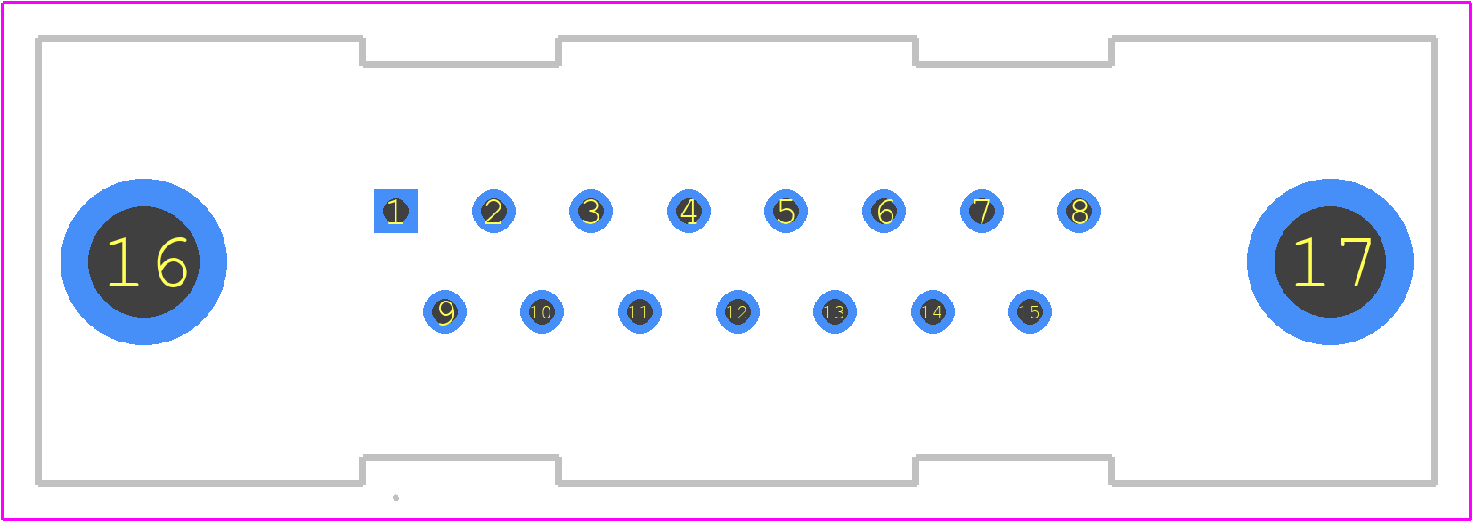 1-338310-2 - TE Connectivity PCB footprint - Other - Other - 1-338310-2-1