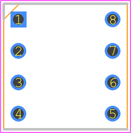 1-390261-2 - TE Connectivity PCB footprint - Dual-In-Line Sockets - Dual-In-Line Sockets - DIP-8