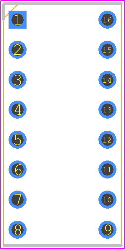 1-390261-4 - TE Connectivity PCB footprint - Dual-In-Line Sockets - Dual-In-Line Sockets - 1-2199298-4-1-