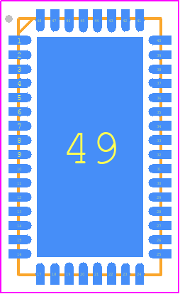 LTC6950IUHH#PBF - Analog Devices PCB footprint - Quad Flat No-Lead - Quad Flat No-Lead - 48-LEAD-[LFCSP_VQ]-
