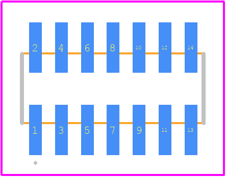 DS1031-08-2*7P8BS41-3A - Connfly PCB footprint - Other - Other - DS1031-08-2*7P8BS41-3A-1