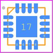 QPL3050SR - Qorvo PCB footprint - Quad Flat No-Lead - Quad Flat No-Lead - 16-Lead QFN