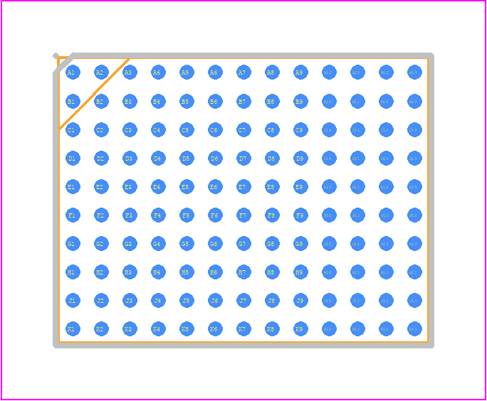 RRM12120-B40 - Renesas Electronics PCB footprint - BGA - BGA - 130 Ball BGA+POP