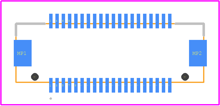 DF17-40DP-0.5V(57) - Hirose PCB footprint - Other - Other - DF17-40DP-0.5V(57)-2