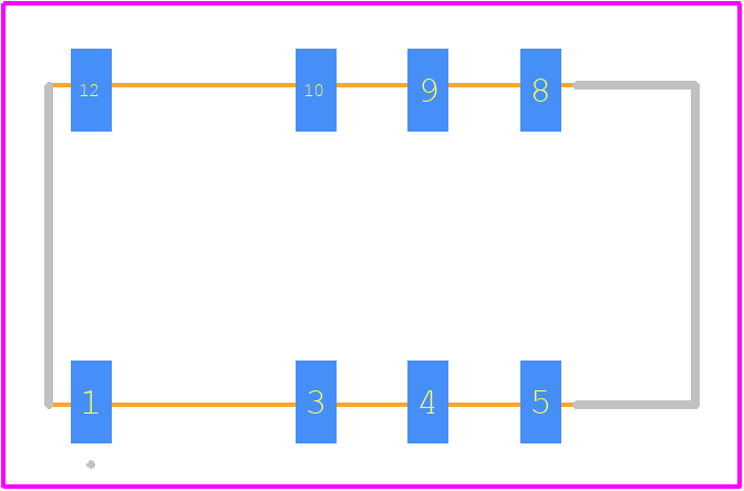 1422006-4 - TE Connectivity PCB footprint - Other - Other - 1422006-4-2