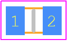 CRCW080522K1FKEAC - Vishay PCB footprint - Resistor Chip - Resistor Chip - CRCW080522K1FKEAC