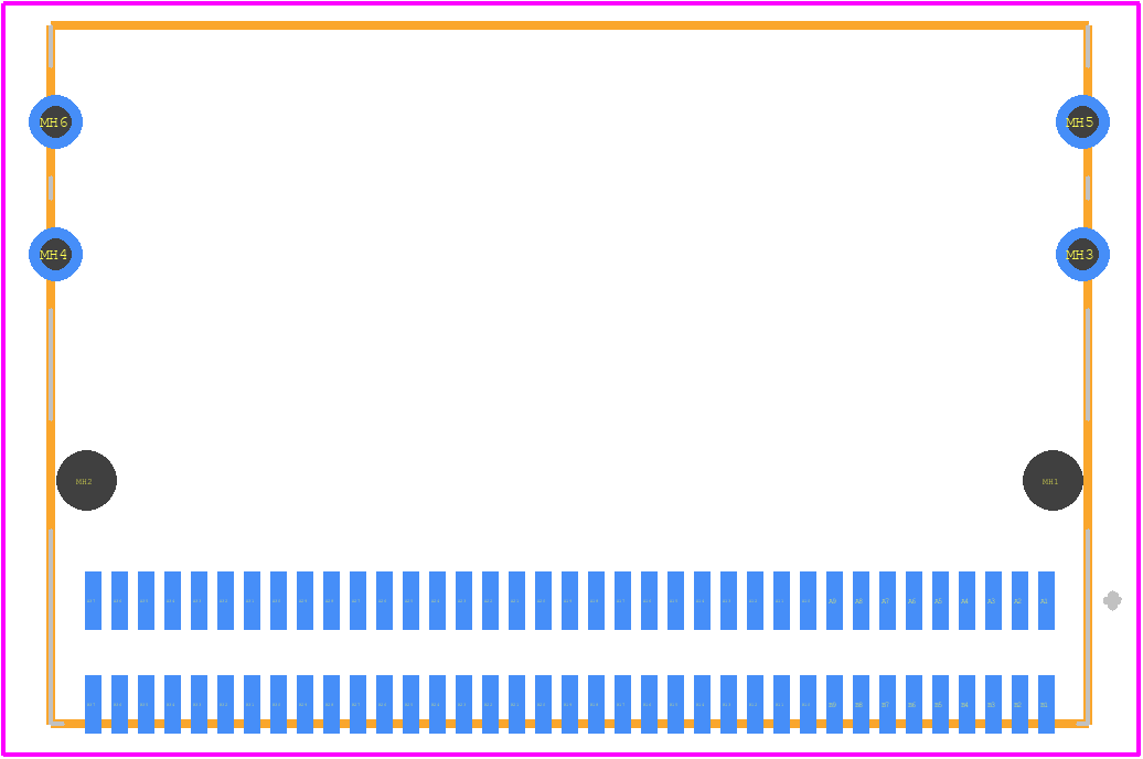 U10-A074-200T - Amphenol PCB footprint - Other - Other - U10-A074-200T-1