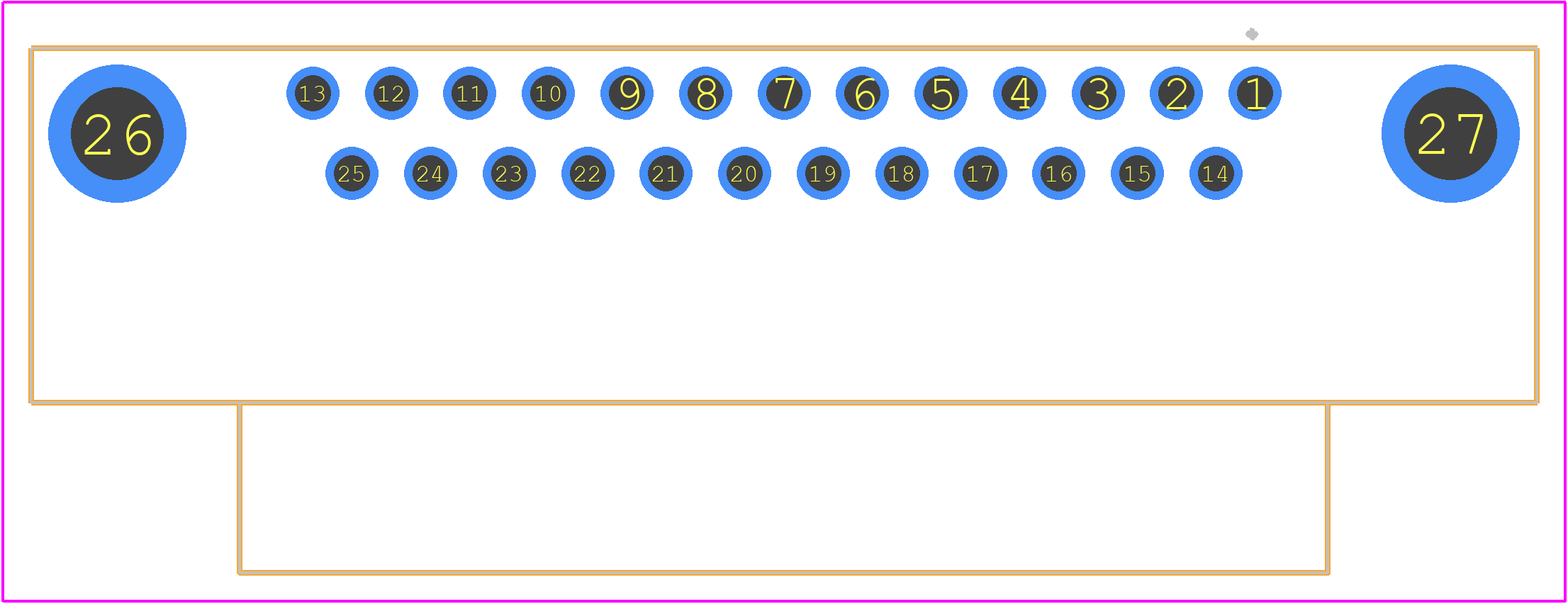 1734350-1 - TE Connectivity PCB footprint - Other - Other - 1734350-1
