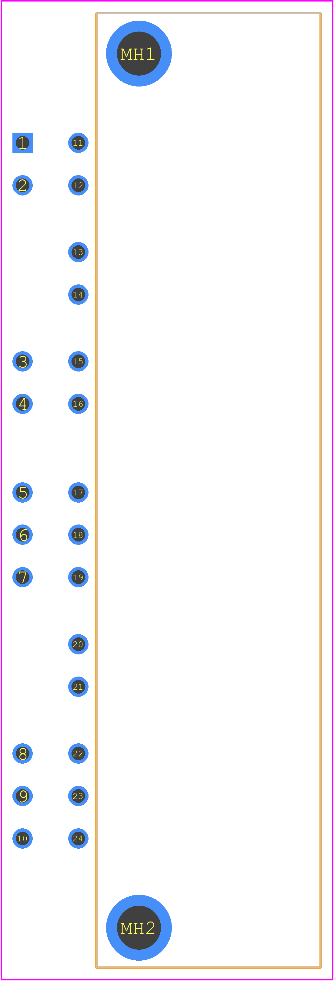 173864-1 - TE Connectivity PCB footprint - Other - Other - 173864-1-2